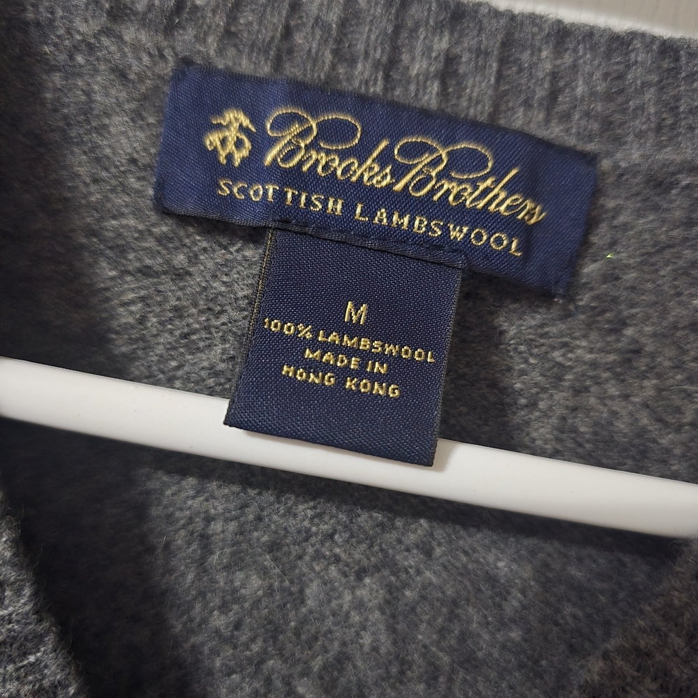 Vintage Lambswool Sweater Vest by Brooks Brothers, Dark Gray, V-Neck, EUC! - Picture 12 of 12